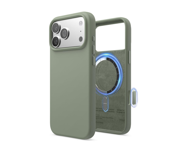 Elago Magsafe Silicon Case do iPhone 17 PRO Max Khaki Green - 1360443 - zdjęcie